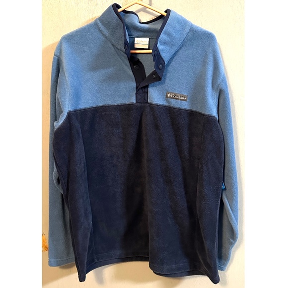 Columbia AM0251 Mens Sz L Steens Mountain Fleece Half Snap NWT - Picture 1 of 4